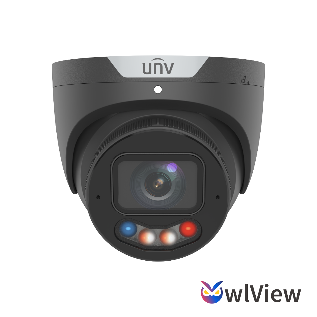 Uniview 8MP Color 24/7 OwlView Plus VF Dual-light Turret Network Camera ...