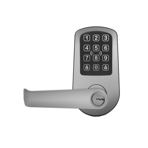 PDK Red Wireless Grade 2 Cylindrical Lock - Satin Chrome | B2B | Blackwire